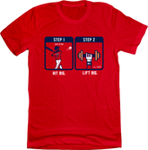 Boston Home Run Celebration Yoshida red T-shirt In The Clutch